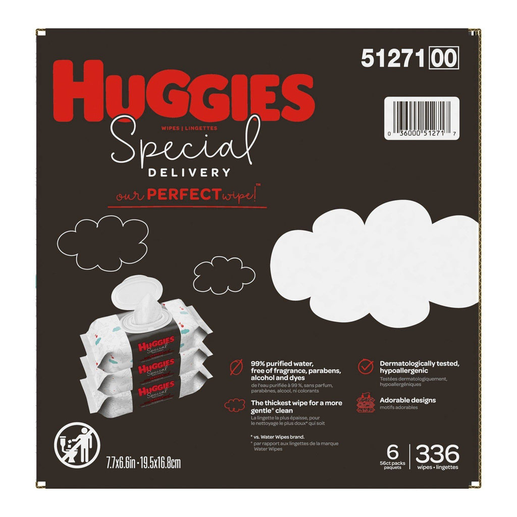 Huggies Special Delivery Hypoallergenic Unscented Baby Wipes