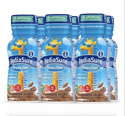 PediaSure Grow & Gain Kids’ Nutritional Shake Chocolate - 6 ct/48 fl oz