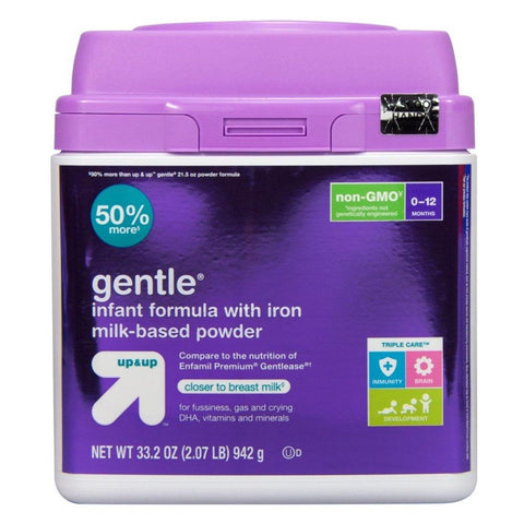 Up&Up™ Gentle Non-GMO Infant Formula with Iron Powder - 33.2oz