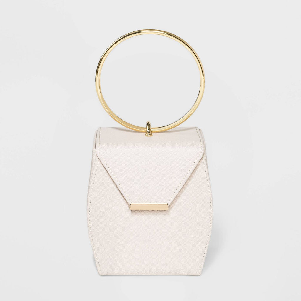 Estee & Lilly Top Handle Box Clutch