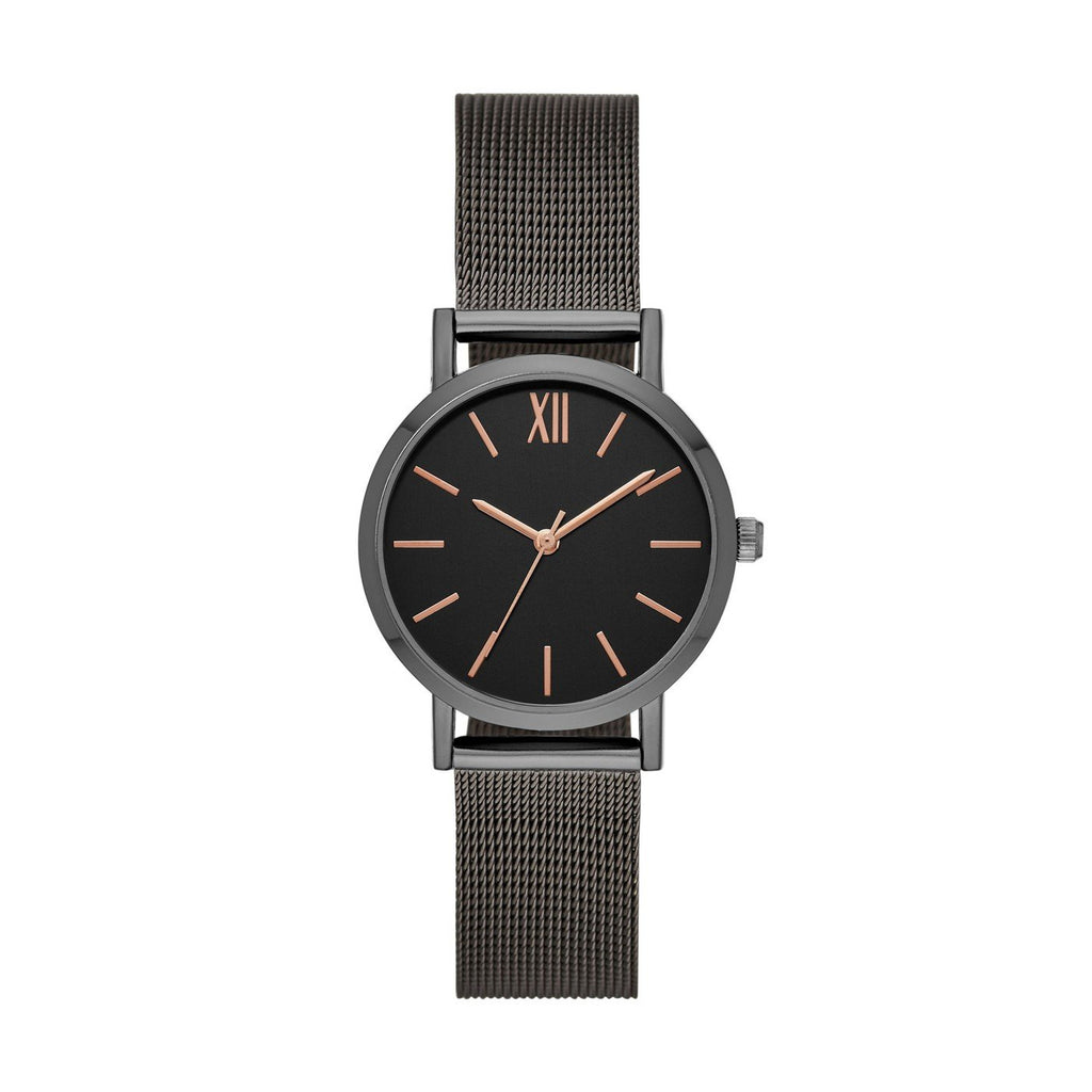 Women's Roman Mesh Strap Watch - A New Day™ - Gray