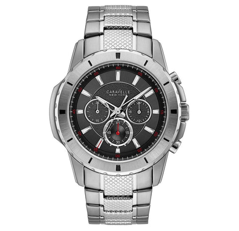 Men's Caravelle New York Chronograph Watch - Silver