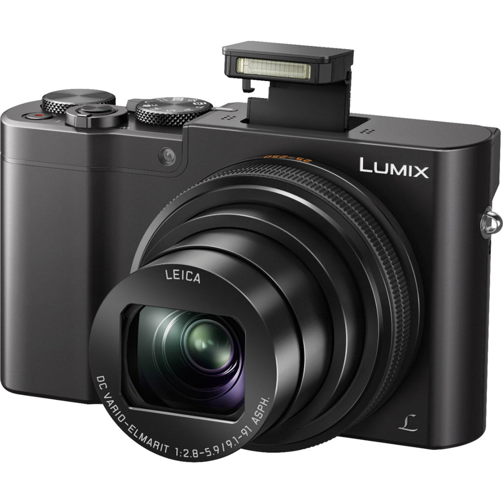 Panasonic - LUMIX ZS100 1-inch 20.1-Megapixel Sensor Point and Shoot Digital Camera with LEICA DC 10X Lens - Black