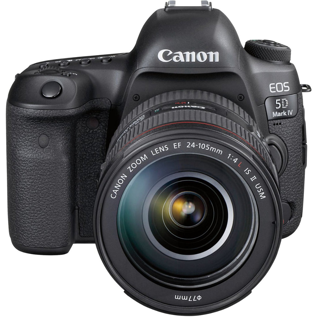 Canon - EOS 5D Mark IV DSLR Camera with 24-105mm f/4L IS II USM Lens - Black