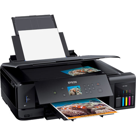 Epson - Expression Premium EcoTank ET-7750 Wireless All-in-One Inkjet Printer - Black