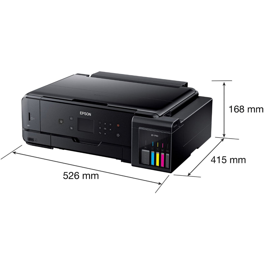 Epson - Expression Premium EcoTank ET-7750 Wireless All-in-One Inkjet Printer - Black