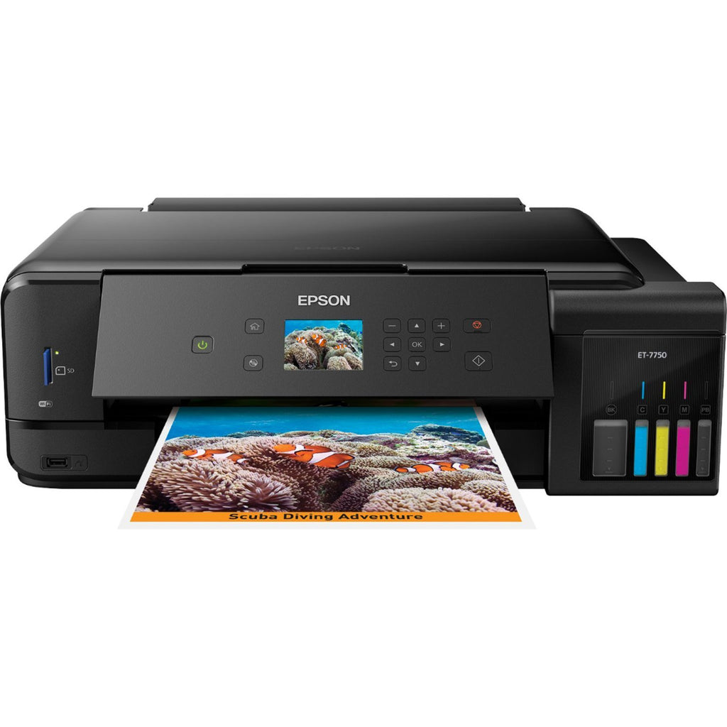 Epson - Expression Premium EcoTank ET-7750 Wireless All-in-One Inkjet Printer - Black