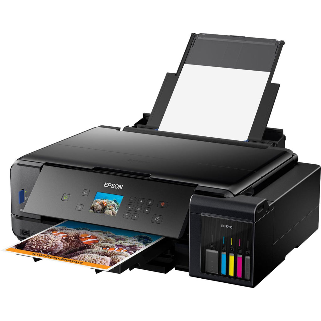 Epson - Expression Premium EcoTank ET-7750 Wireless All-in-One Inkjet Printer - Black