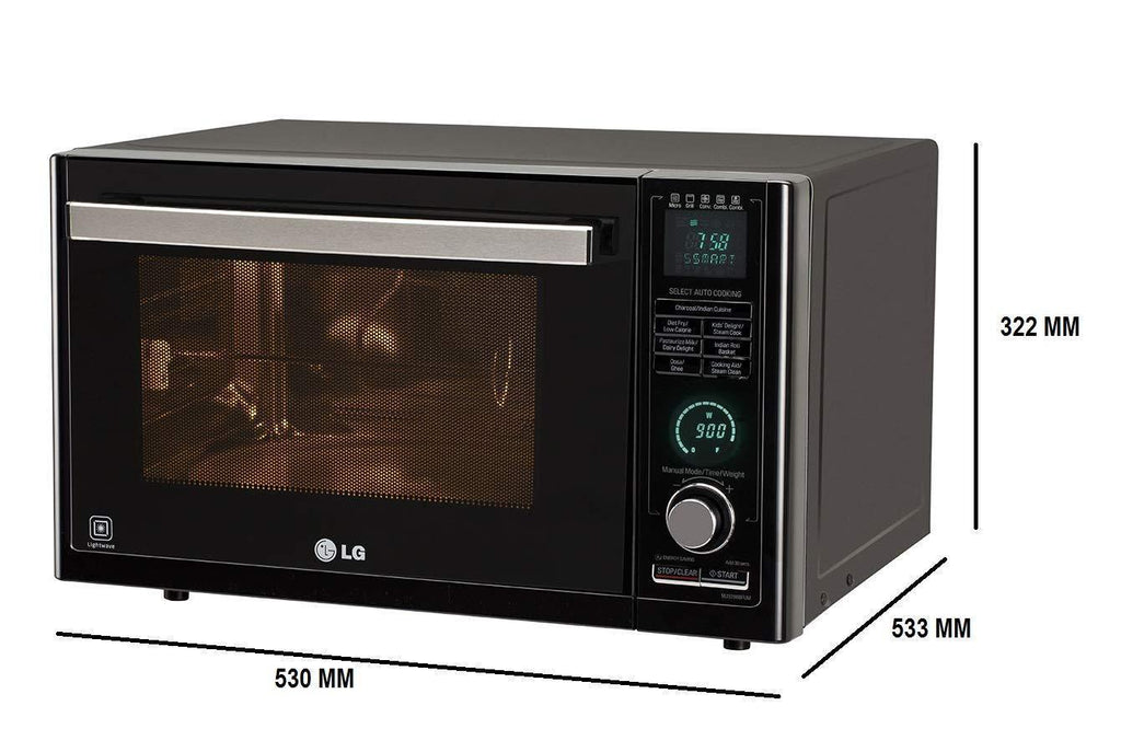 LG 32 L Convection Microwave Oven (MJ3286BFUM, Black)