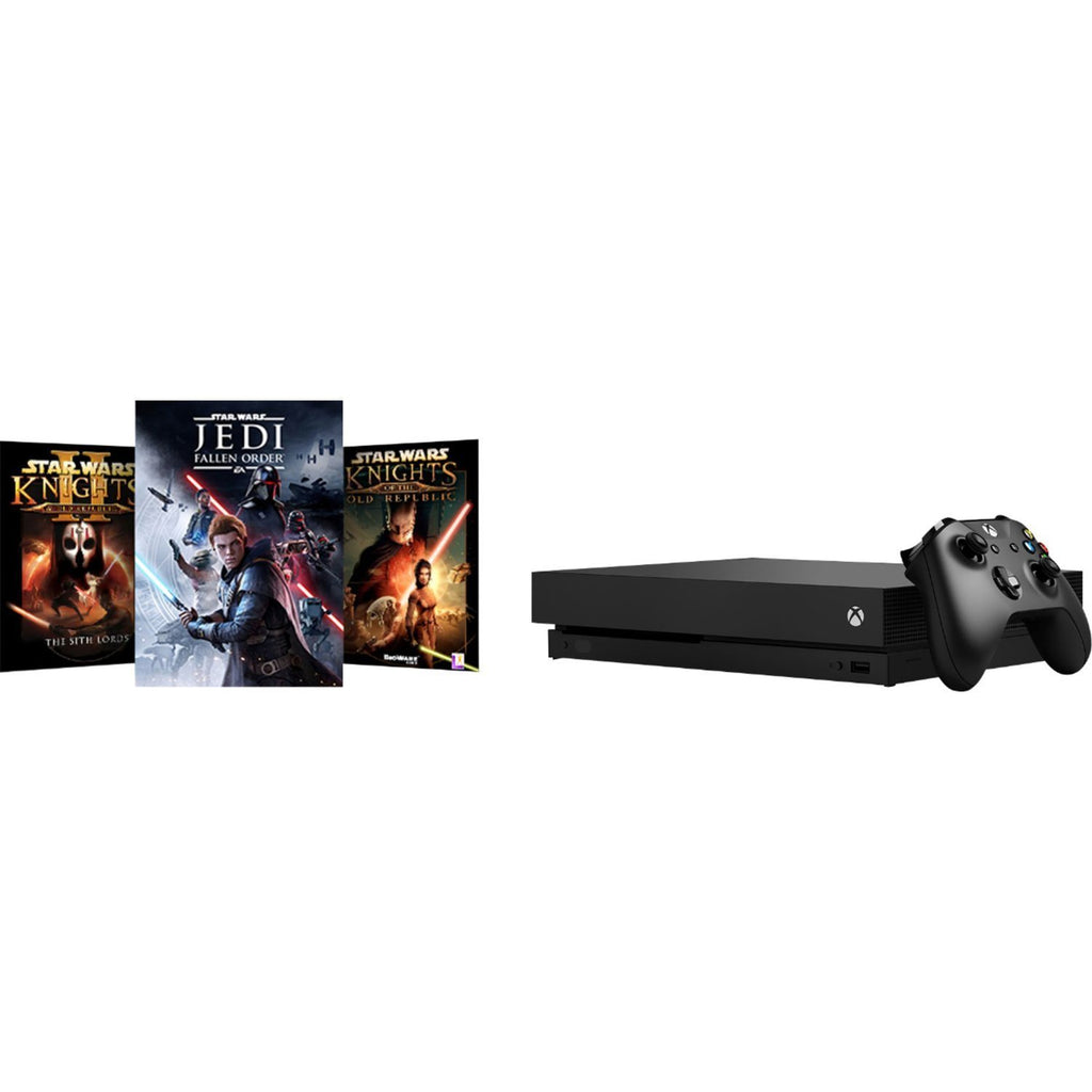 Microsoft - Xbox One X 1TB Star Wars Jedi: Fallen Order Deluxe Edition Console Bundle