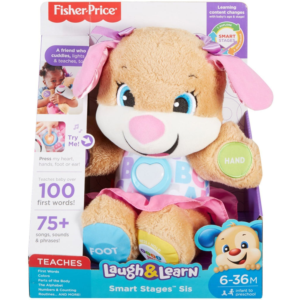 Fisher-Price - Laugh & Learn Smart Stages Sis Plush Toy - Brown