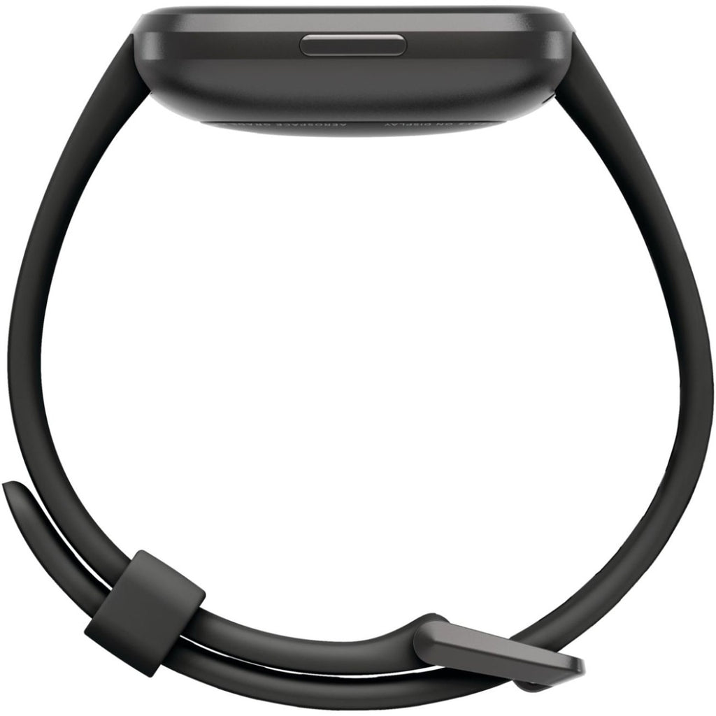 Fitbit - Versa 2 Smartwatch - 40mm - Aluminum with Silicone Band, Black/Carbon