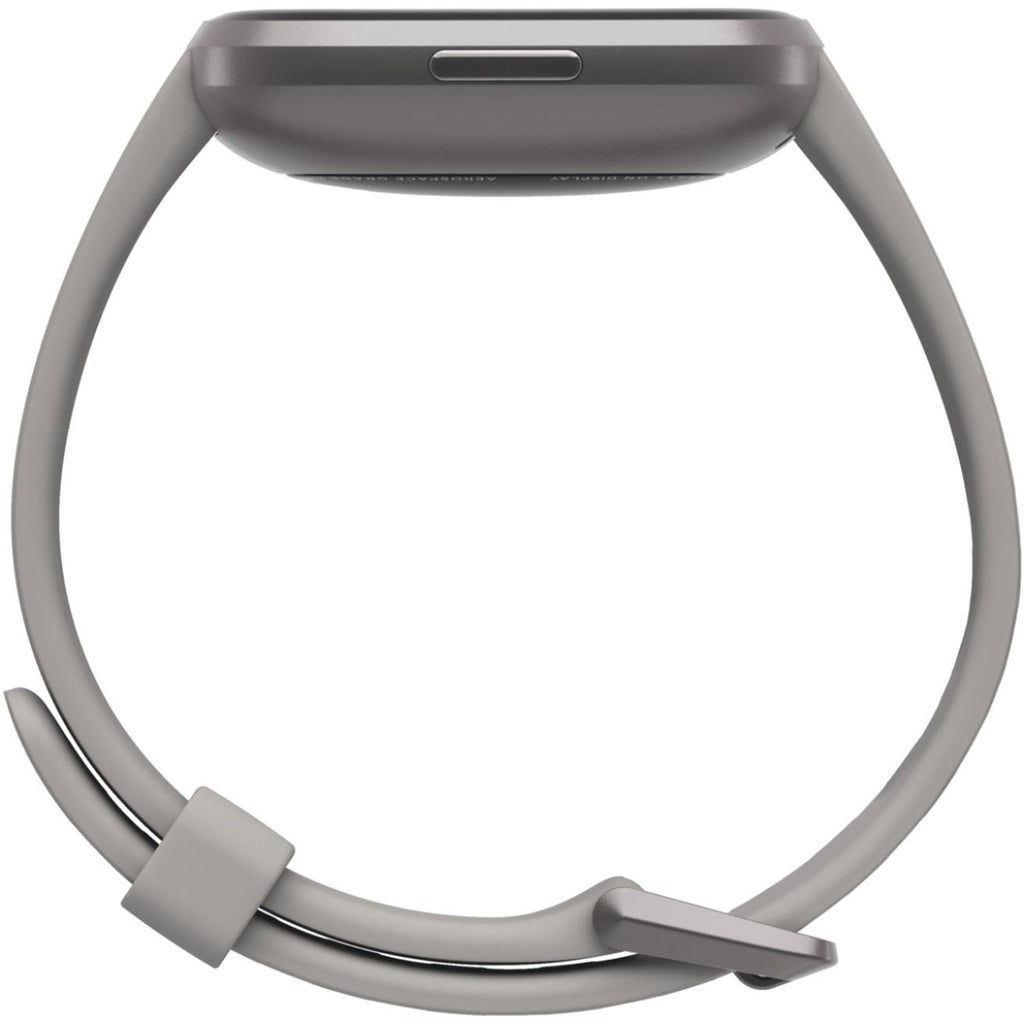 Fitbit - Versa 2 Smartwatch - 40mm - Aluminum with Silicone Band, Stone/Mist