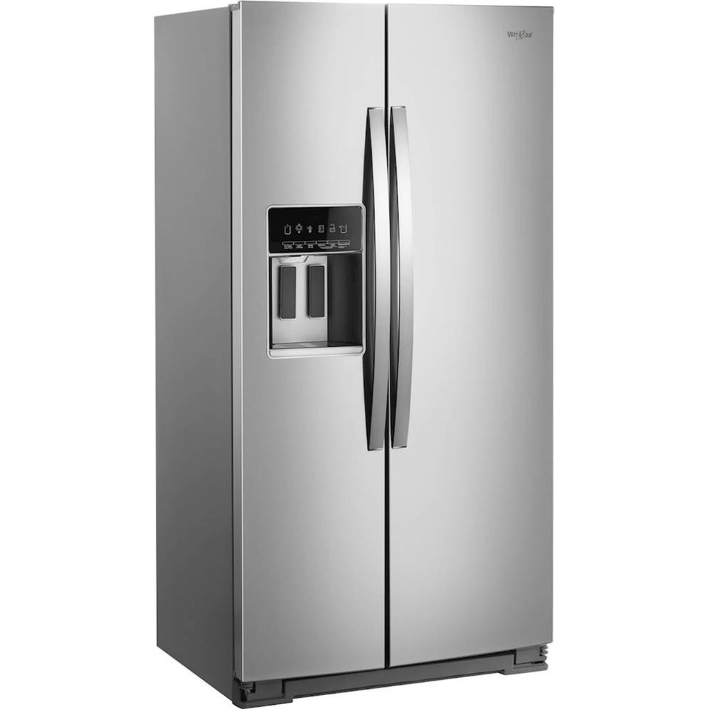 Whirlpool - 22.6 Cu. Ft. Side-by-Side Counter-Depth Refrigerator, Stainless Steel