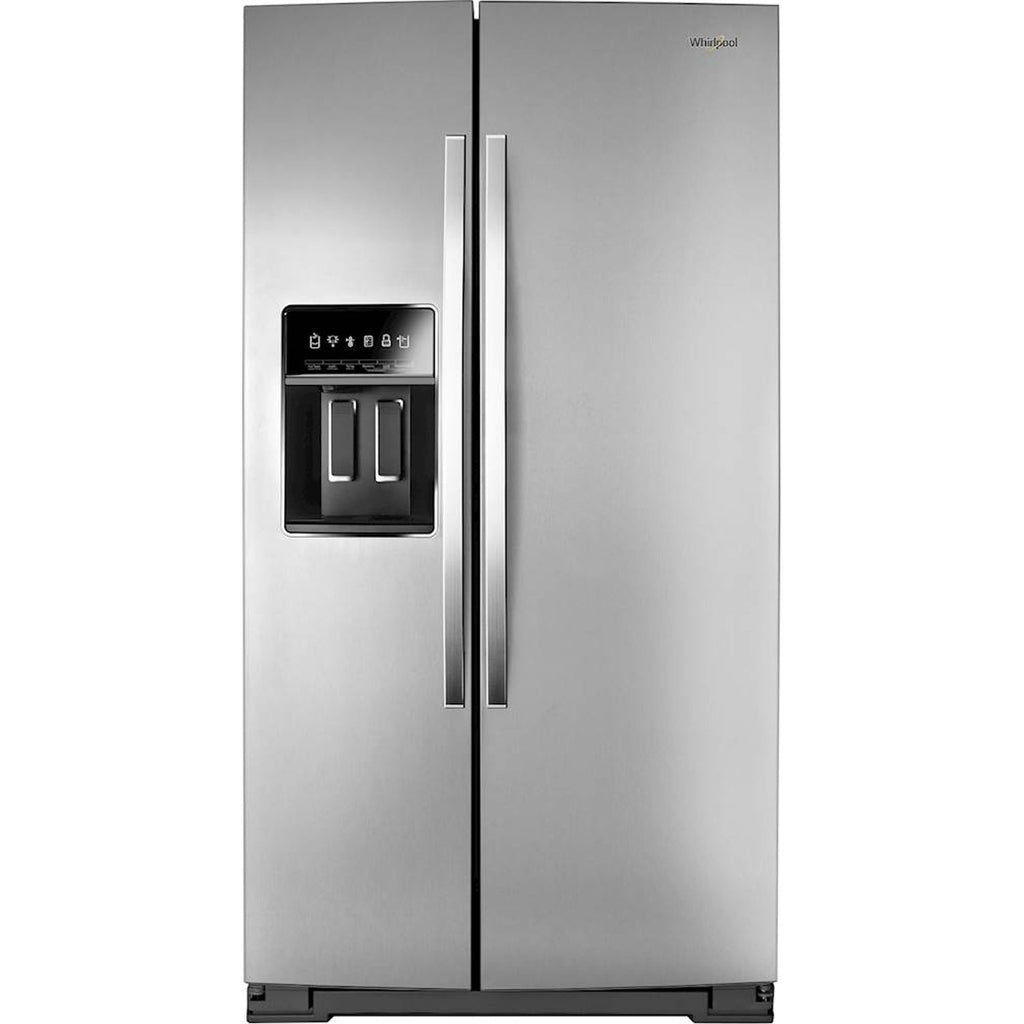 Whirlpool - 22.6 Cu. Ft. Side-by-Side Counter-Depth Refrigerator, Stainless Steel