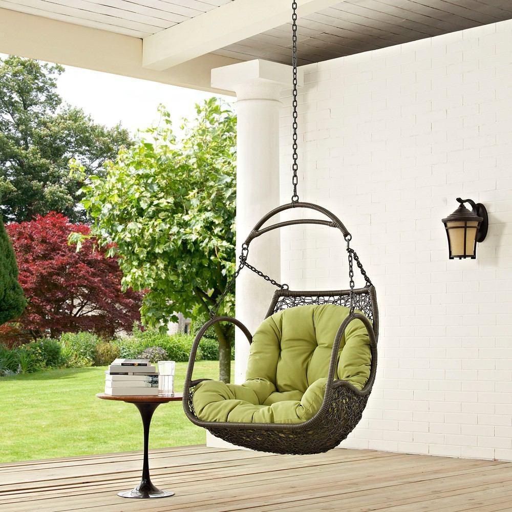 Modway Arbor Outdoor Patio Swing Chair Without Stand - Peridot