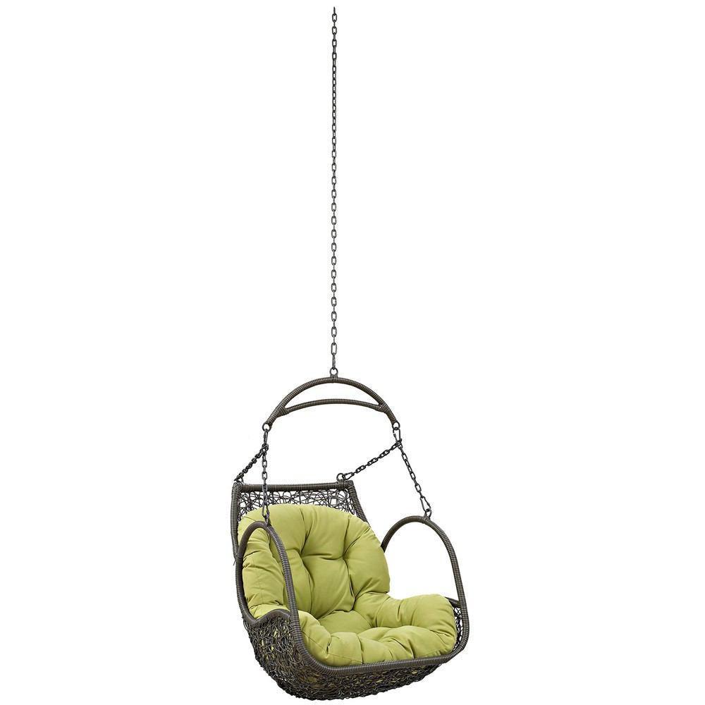 Modway Arbor Outdoor Patio Swing Chair Without Stand - Peridot