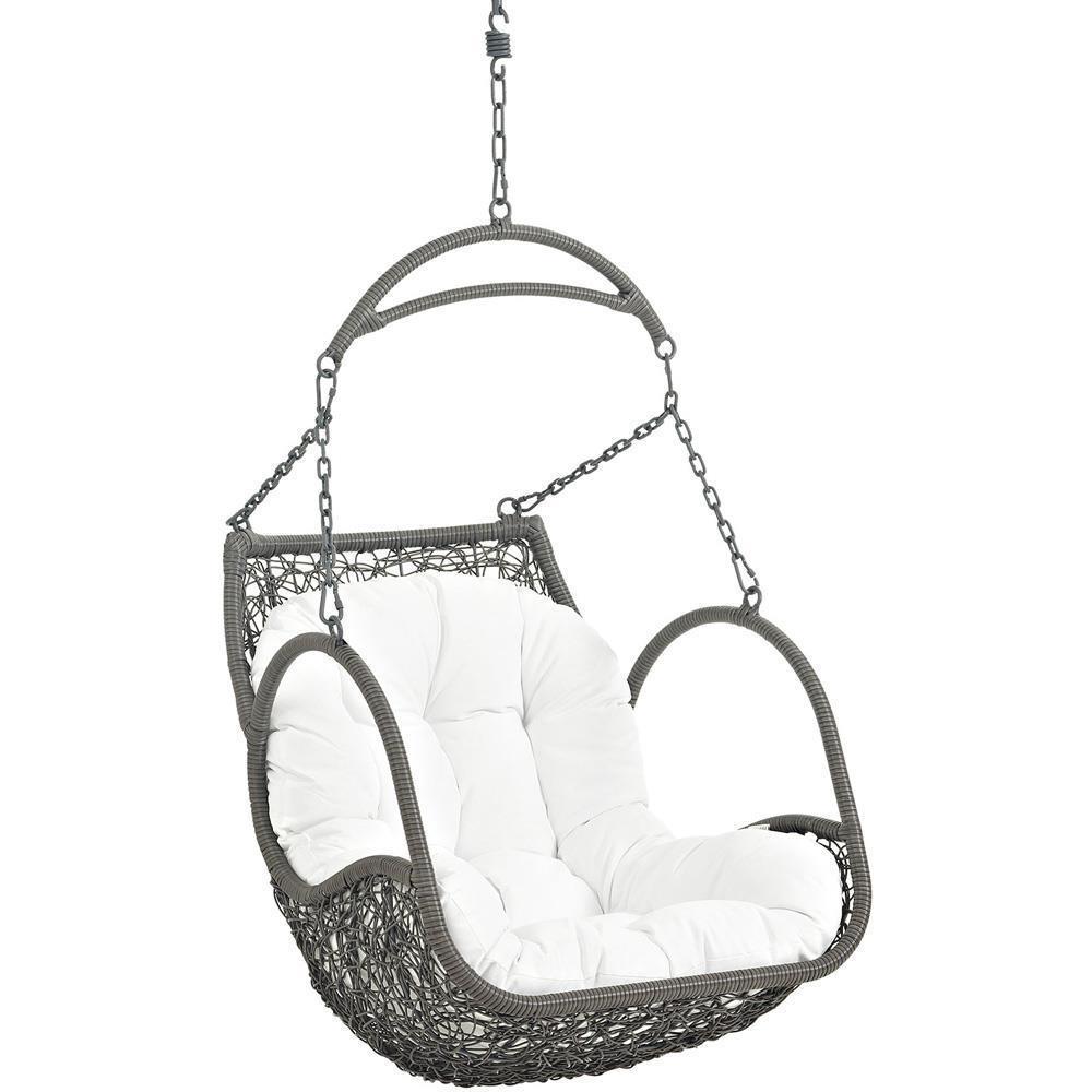 Modway Arbor Outdoor Patio Swing Chair Without Stand - White