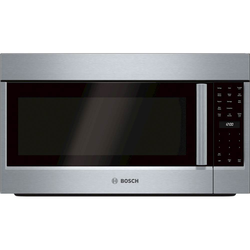 Bosch - 800 Series 1.8 Cu. Ft. Convection Over-the-Range Microwave - Black Stainless Steel