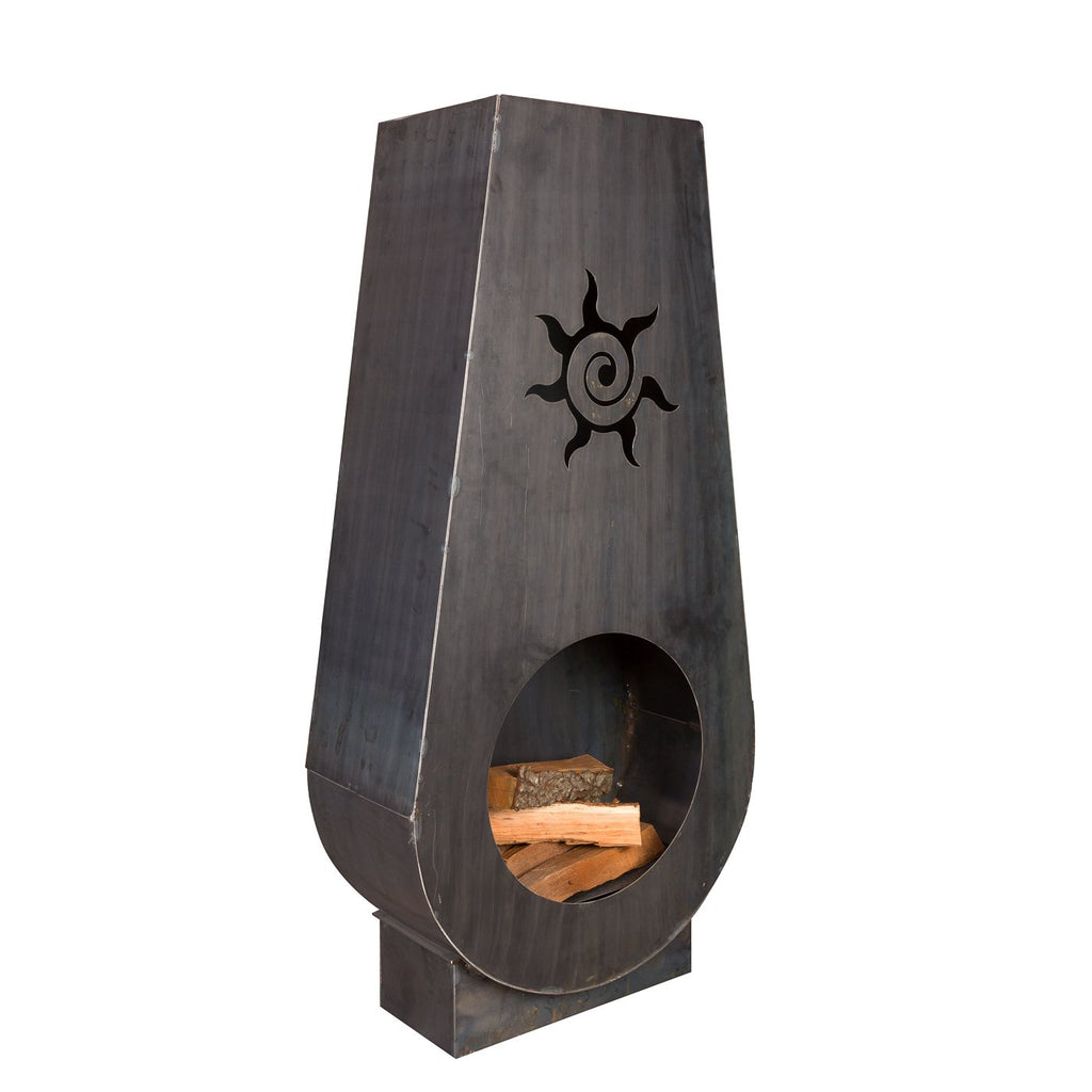 Napa East Suns Fire Steel Outdoor Fireplace