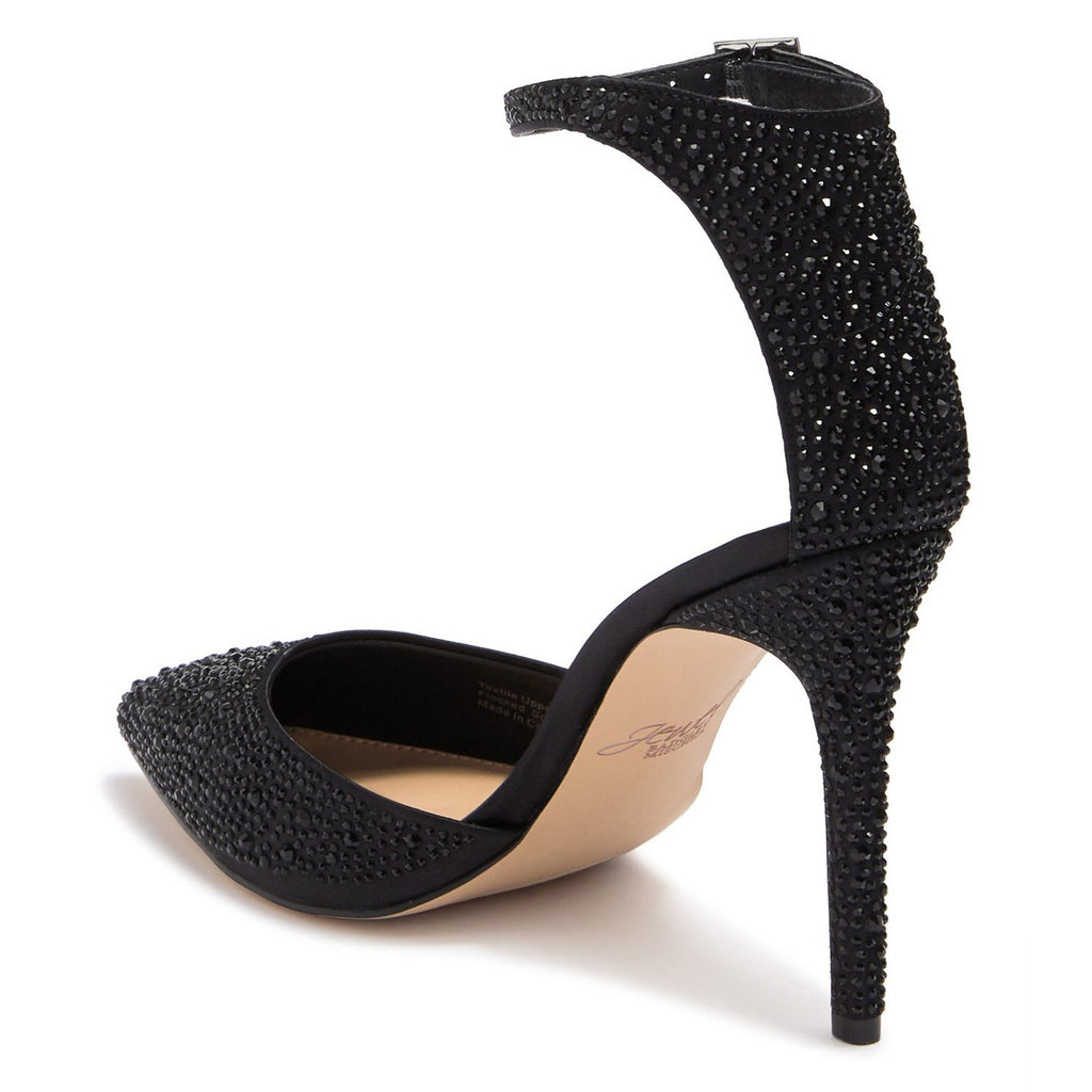 Jewel Badgley Mischka Boston Embellished Ankle Strap Pump