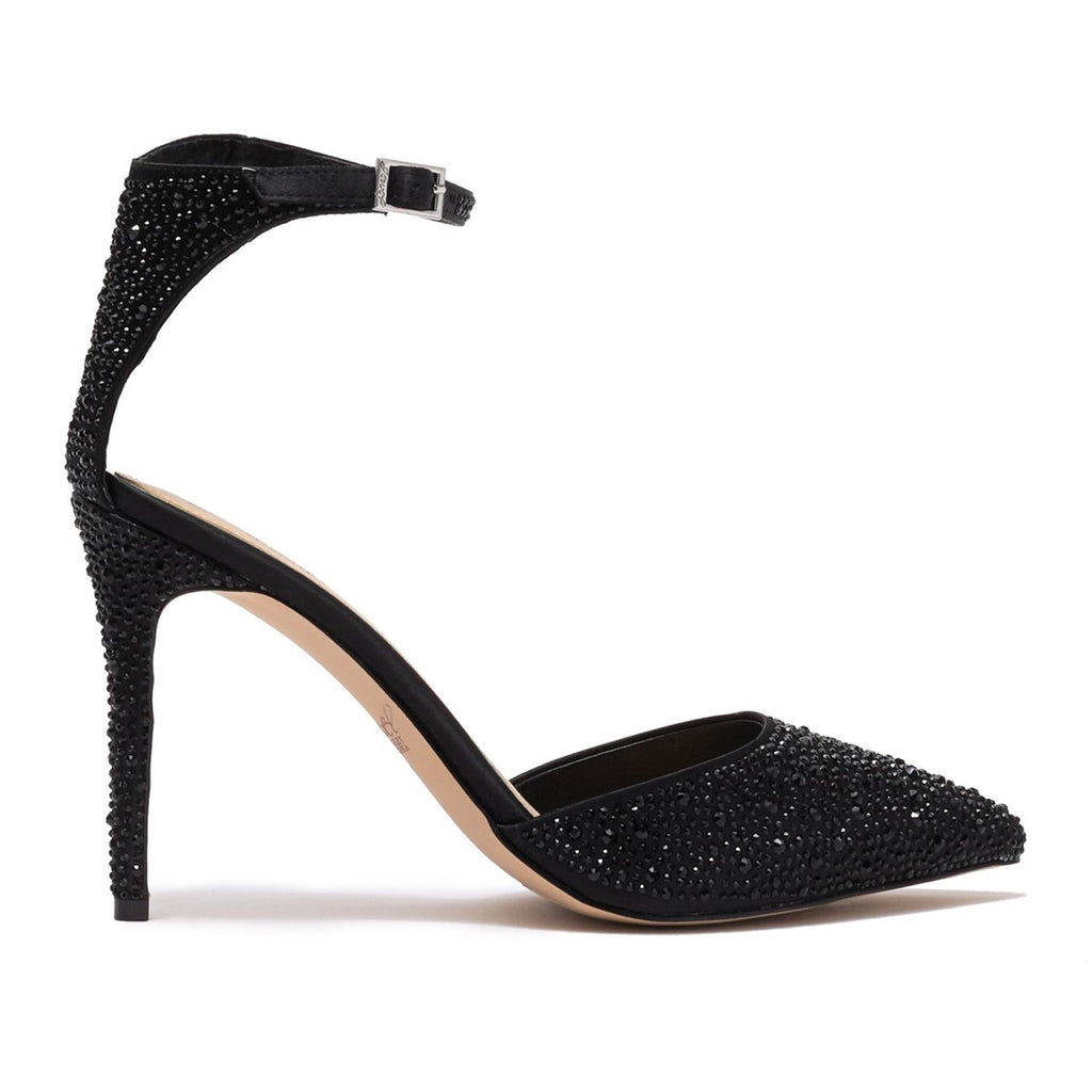 Jewel Badgley Mischka Boston Embellished Ankle Strap Pump